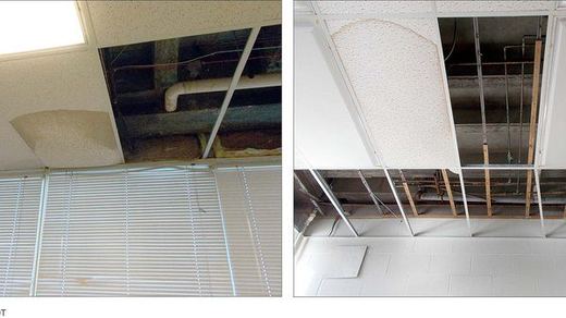 Roof Leak Inspection tracking water infiltration in Westfield MA